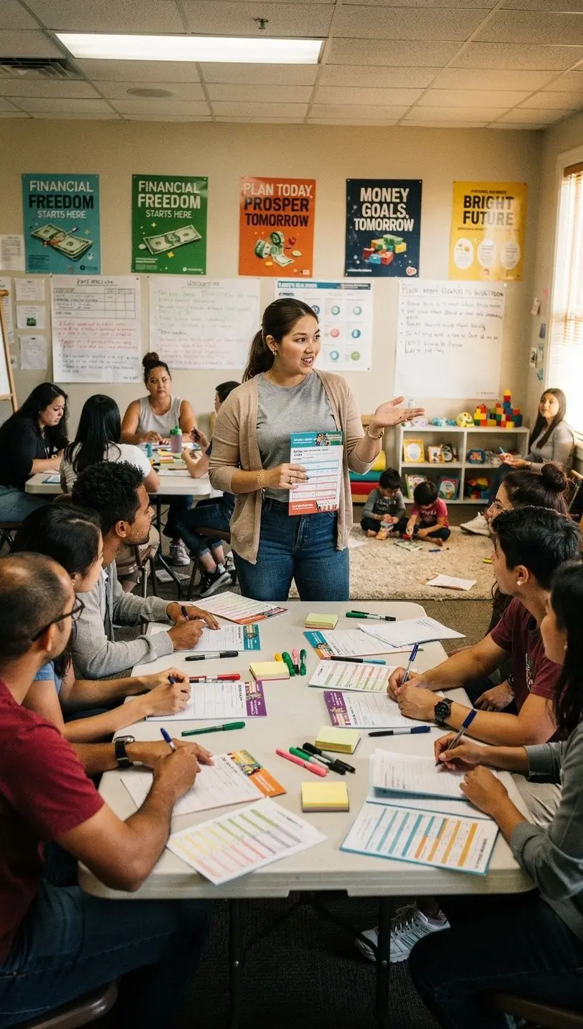 Asztalon sorakozó érmék és bankjegyek, a takarékosság és pénzügyi fegyelem szimbólumaként.